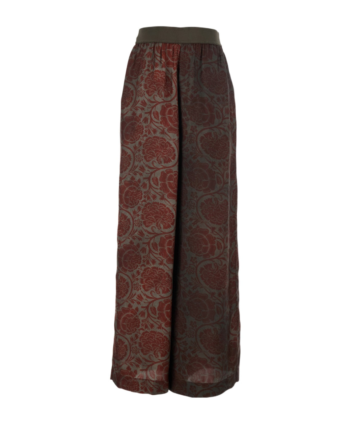 Uma Wang Floral Print Pansy Pants | Grey Red