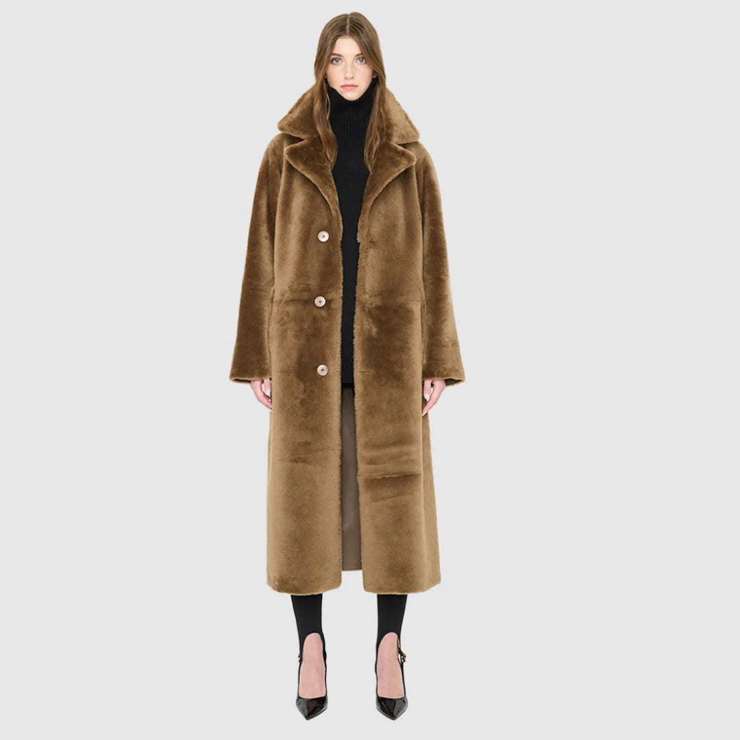 HiSO Savvy Nappa Reversible Shearling Coat | Craft