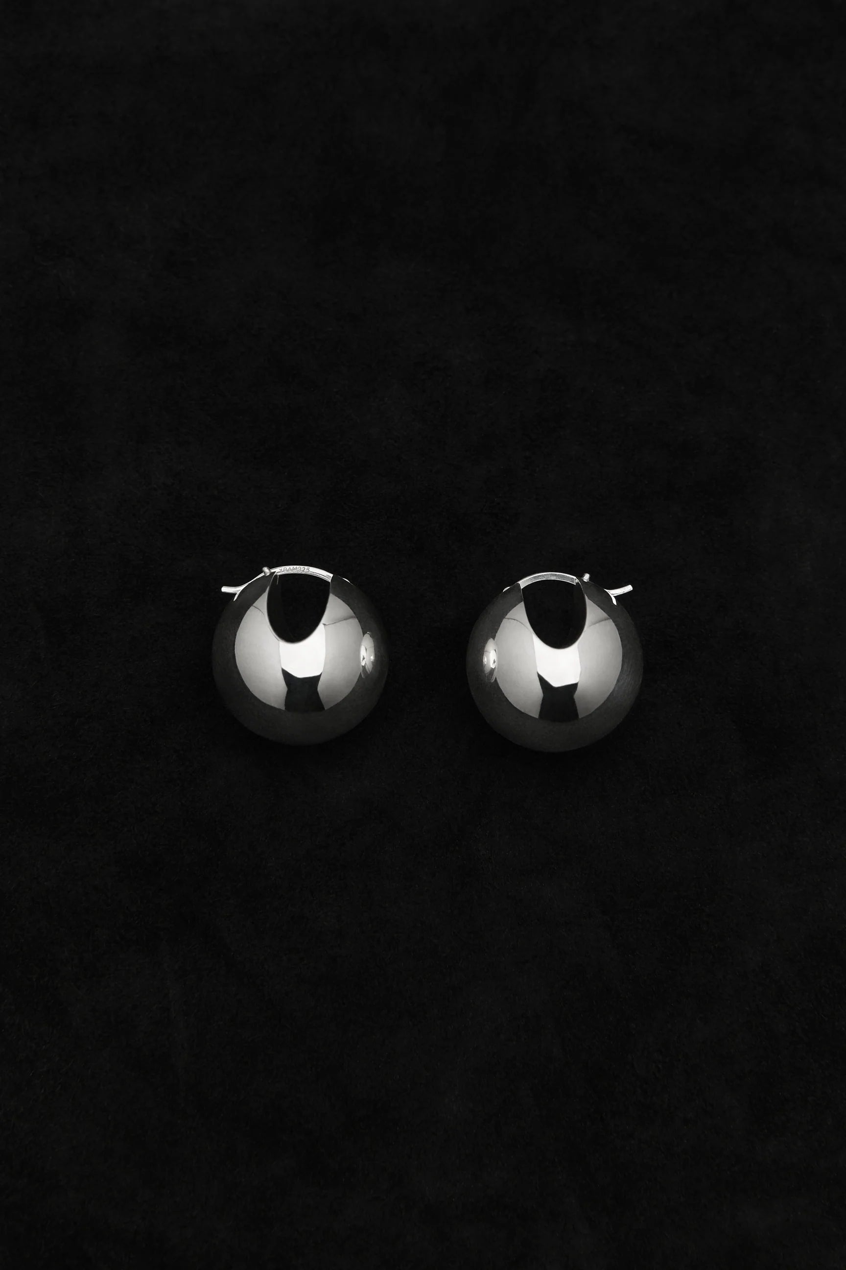 Beaufille Globe Silver Hoops