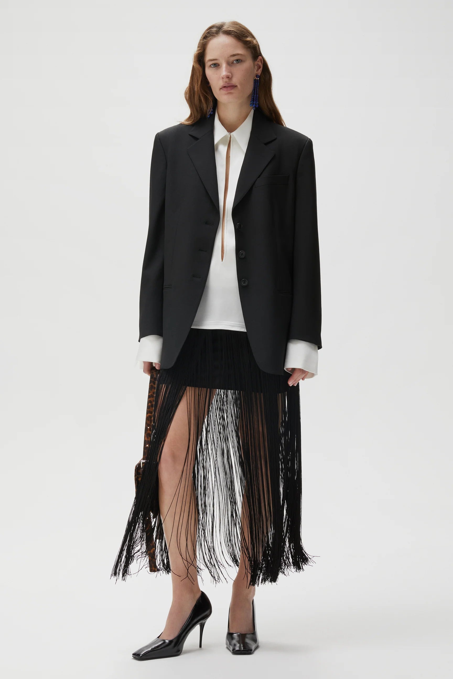 Beaufille Diaz Fringe Skirt | Black