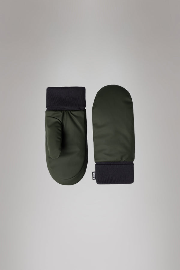 Rains Alta Puffer Mittens Green