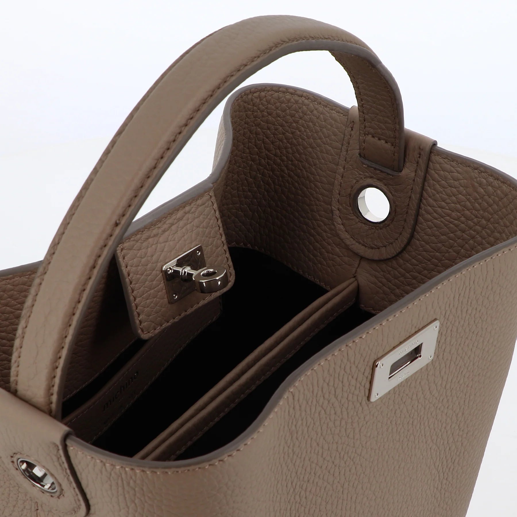 Odeon Mini Leather Bag Taupe