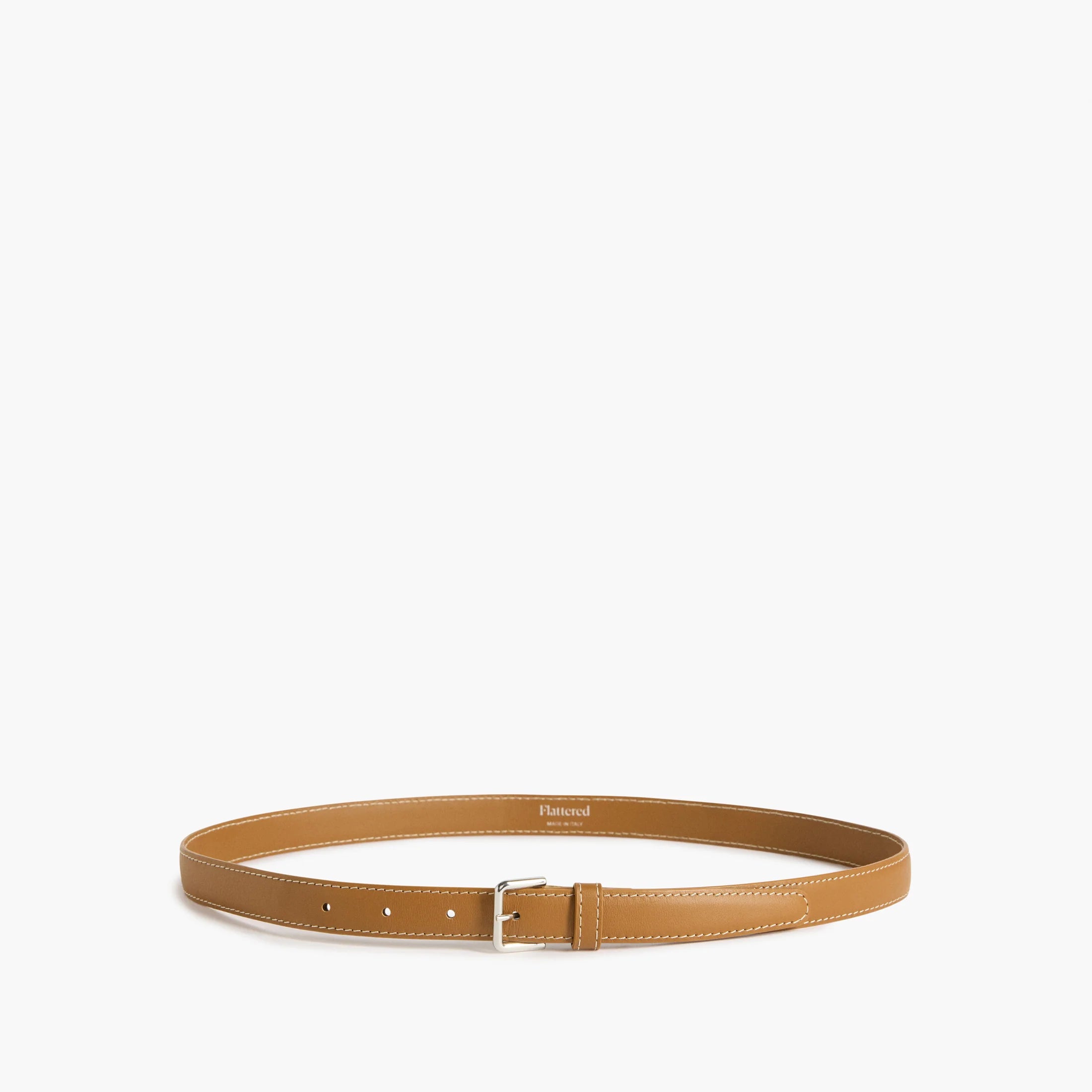 Flattered Barbara Leather Belt | Cognac/ Gold