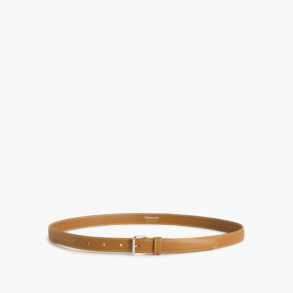 Flattered Barbara Leather Belt | Cognac/ Gold