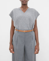 Flattered Barbara Leather Belt | Cognac/ Gold