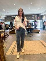 Private Mid Blue Cropped Denim