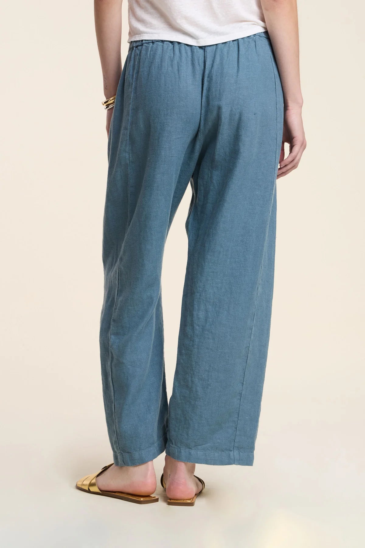 Velvet Celine Heavy Linen Pants | Hailstone