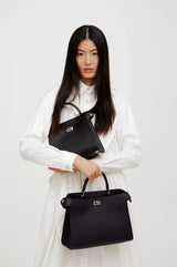 Lutece Mini Leather Bag Taupe