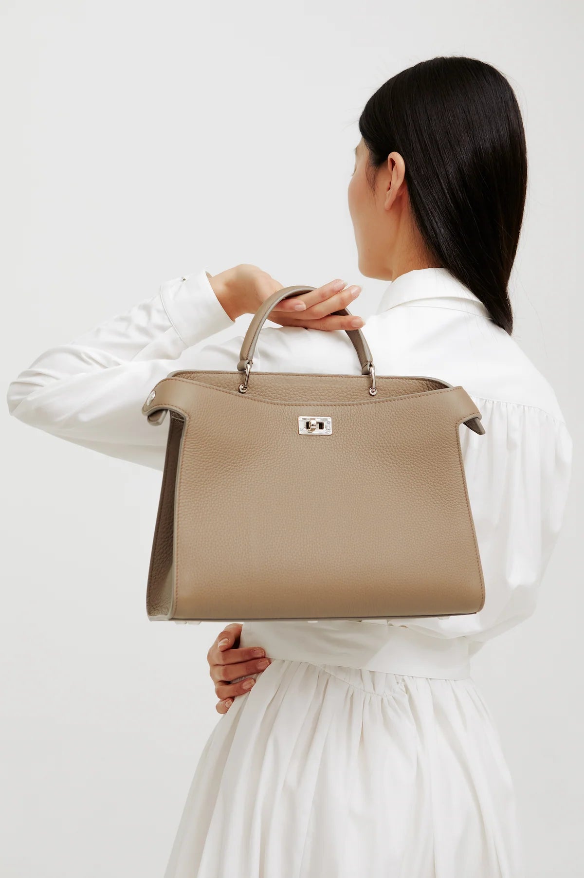 Lutece PM Leather Bag | Elephant