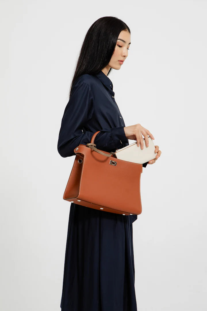 Lutece PM Leather Bag Gold