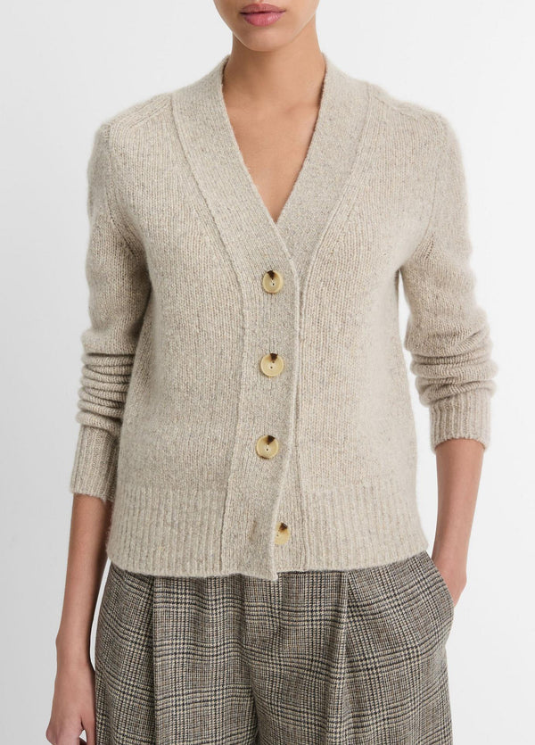 Vince Donegal Cashmere Cardigan Biscuit