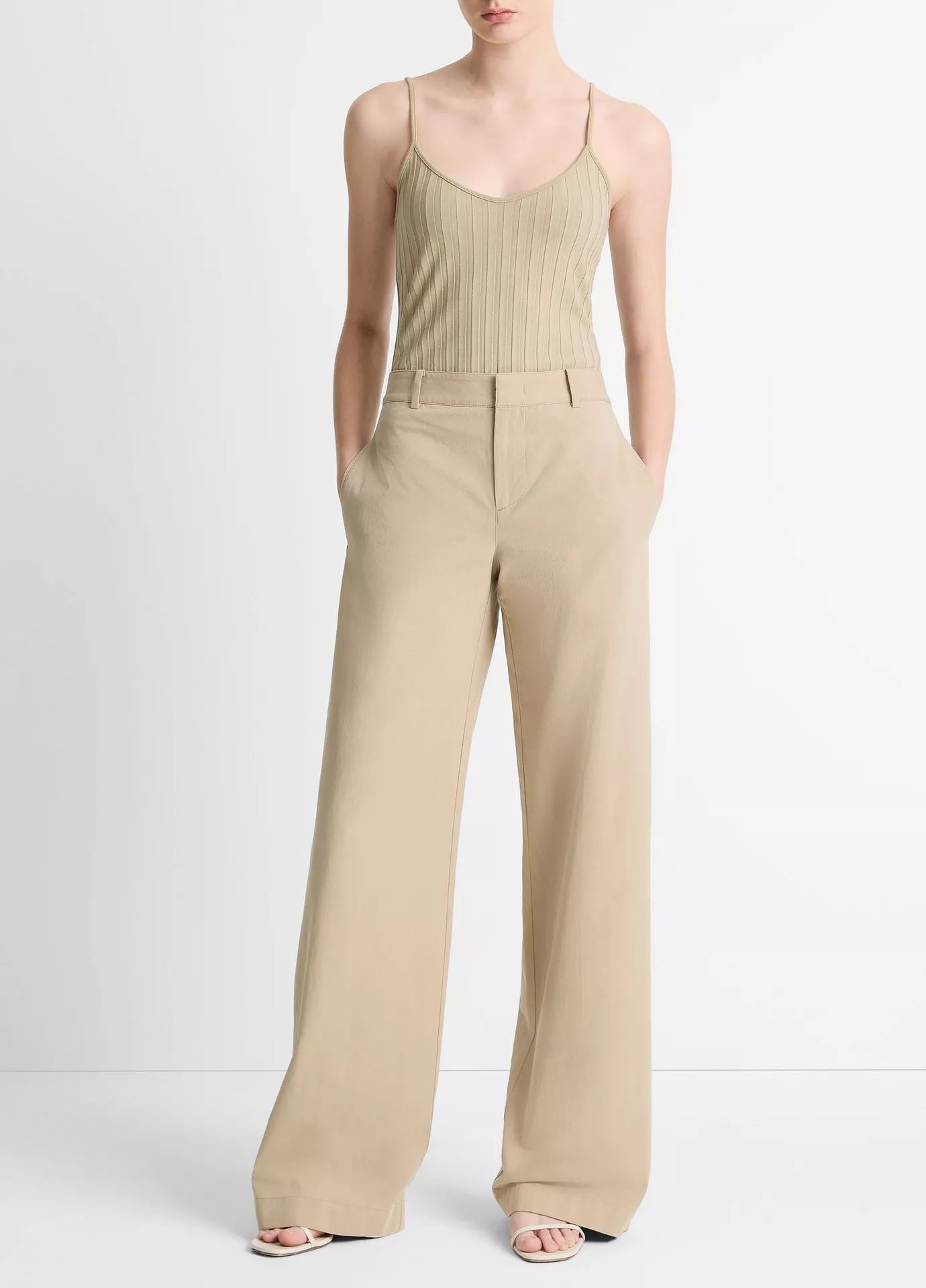 Vince Mojave Cotton Wide Leg Pants