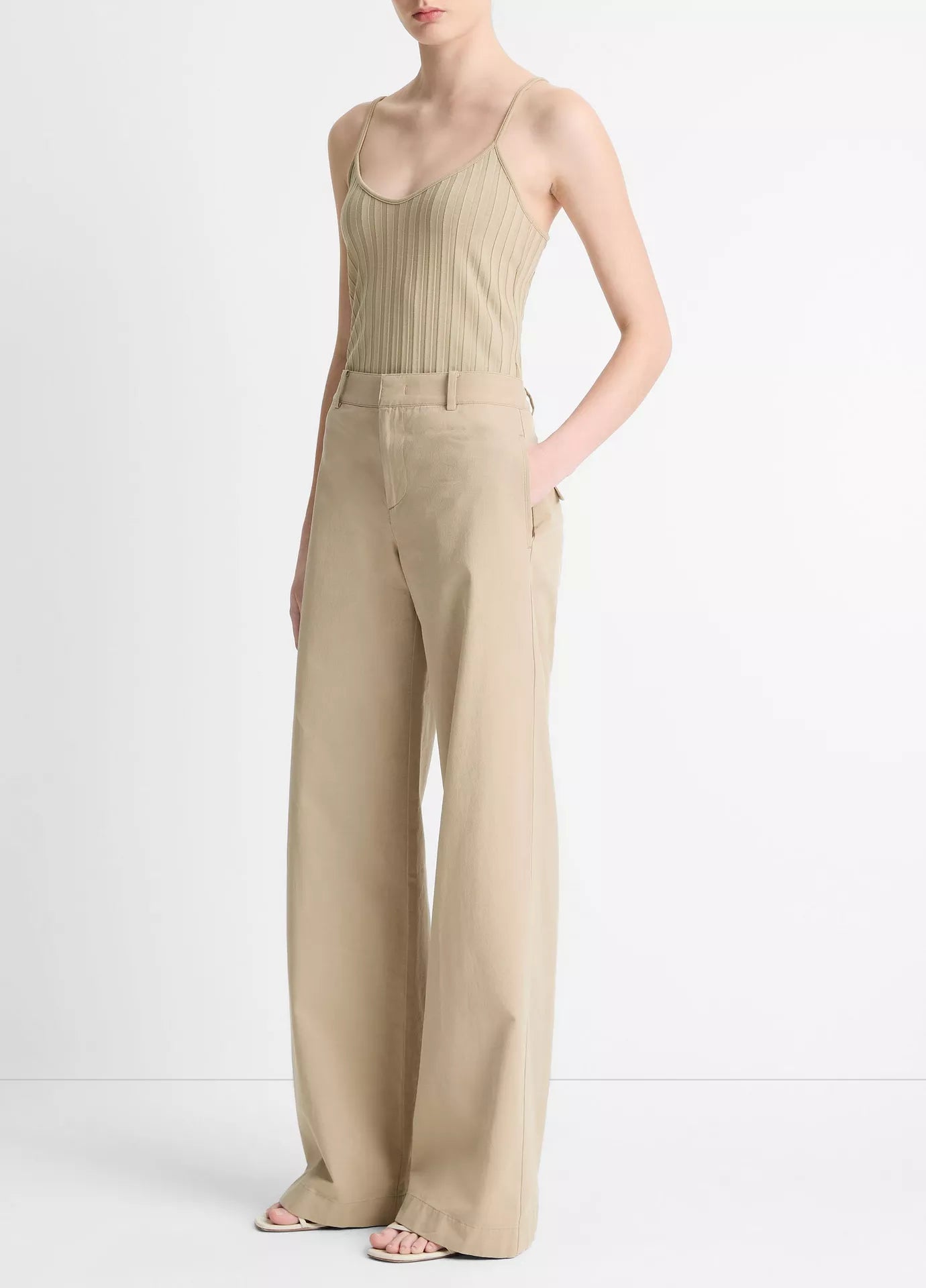 Vince Mojave Cotton Wide Leg Pants