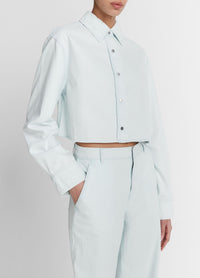 Vince Twill Cropped Shirt