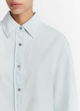 Vince Twill Cropped Shirt