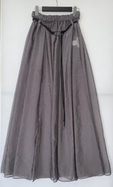 UJOH Grey Organza Full Skirt