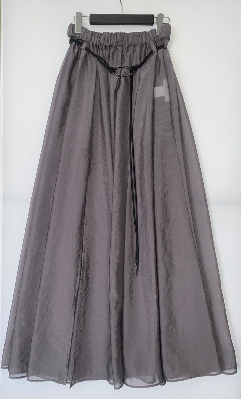 UJOH Grey Organza Full Skirt