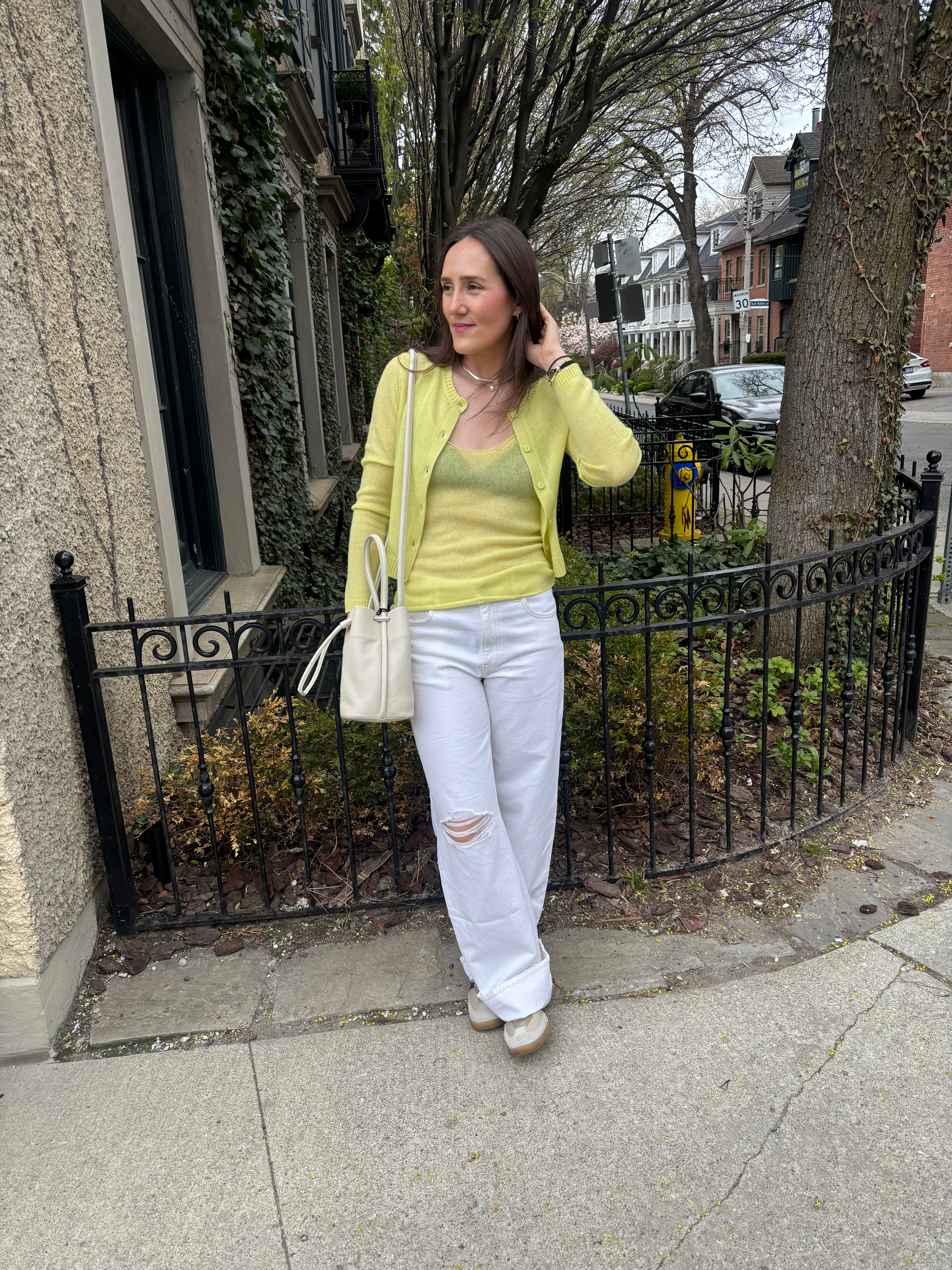 ELY ELY Madge Cashmere Tank | Sunny Lime