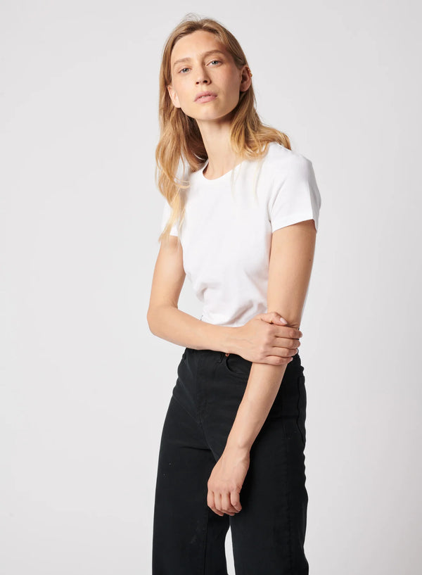 Majestic Filatures Soft Touch Crewneck T-Shirt Blanc
