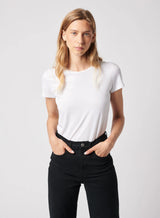 Majestic Filatures Soft Touch Crewneck T-Shirt Blanc