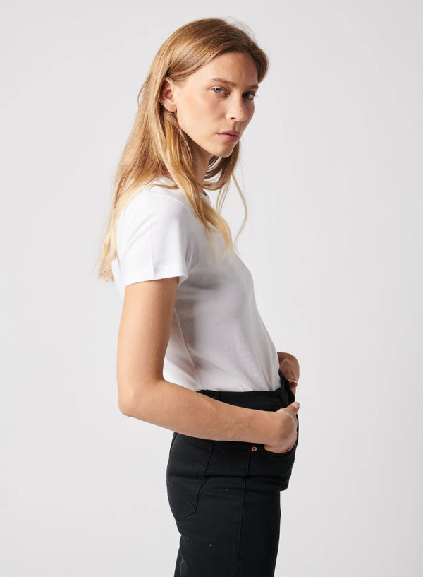 Majestic Filatures Soft Touch Crewneck T-Shirt Blanc