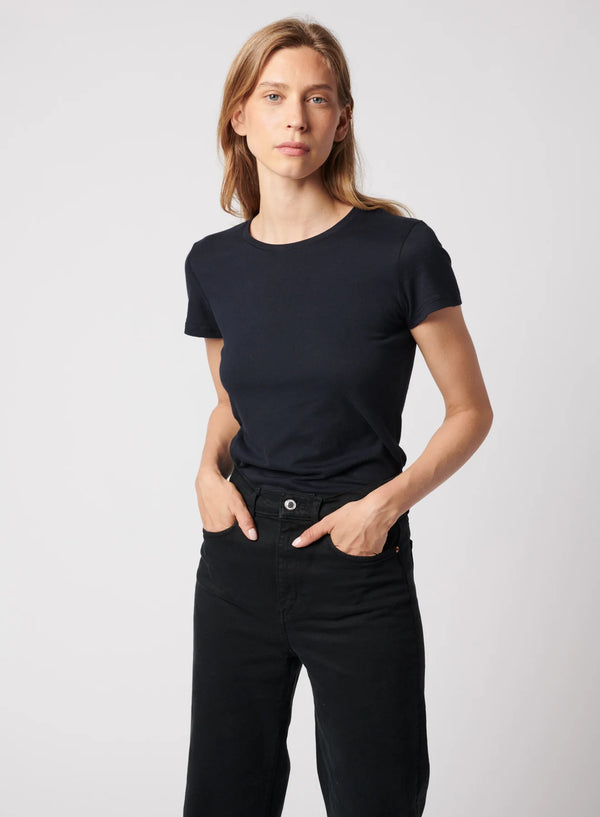 Majestic Filatures Soft Touch Crewneck T-Shirt Marine