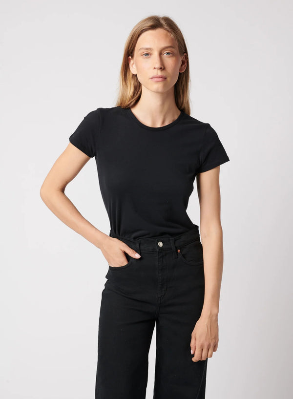 Majestic Filatures Soft Touch Crewneck T-Shirt Noir