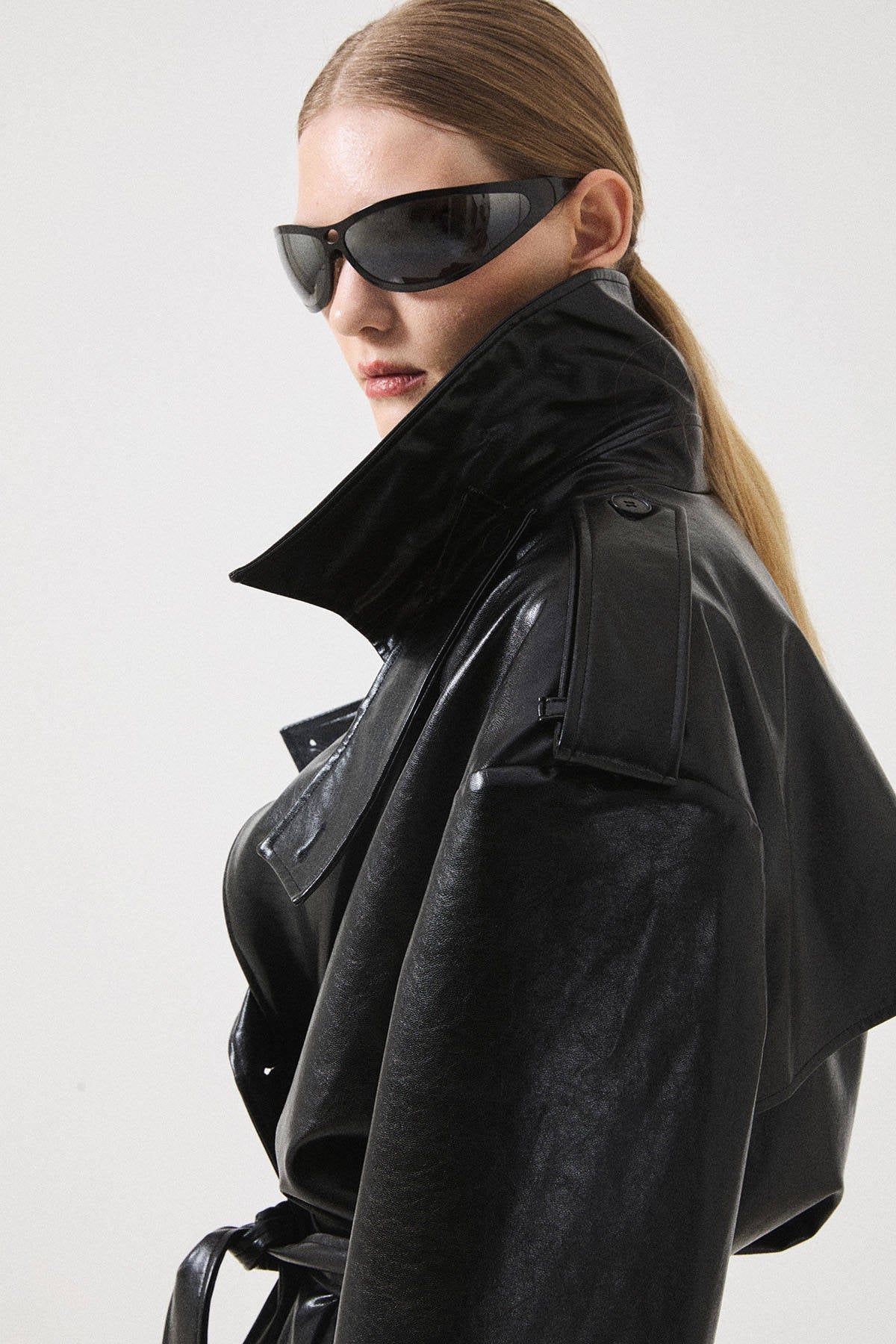 la piscine Trench Jacket | Black