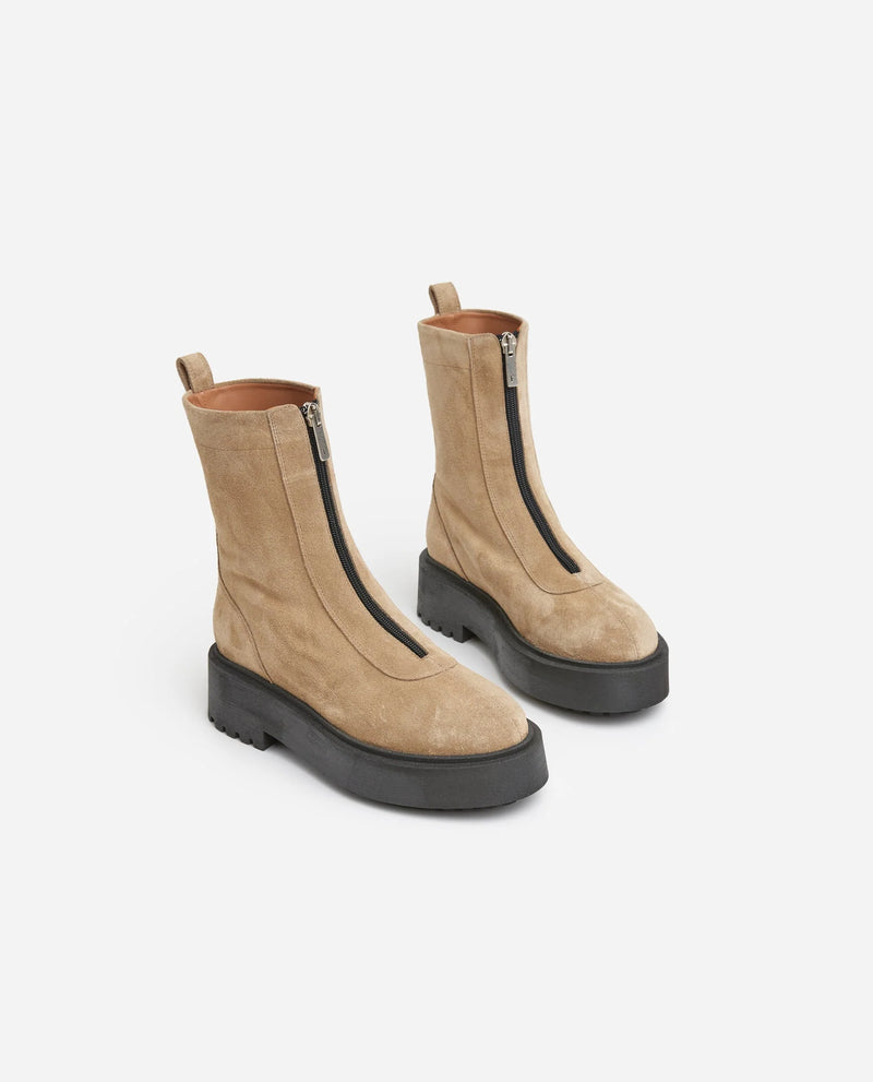 Flattered Alma Sand Suede Boot