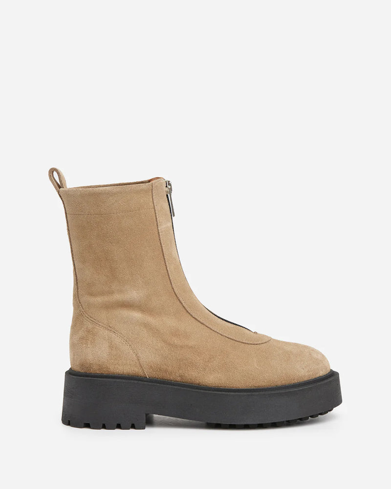 Flattered Alma Sand Suede Boot