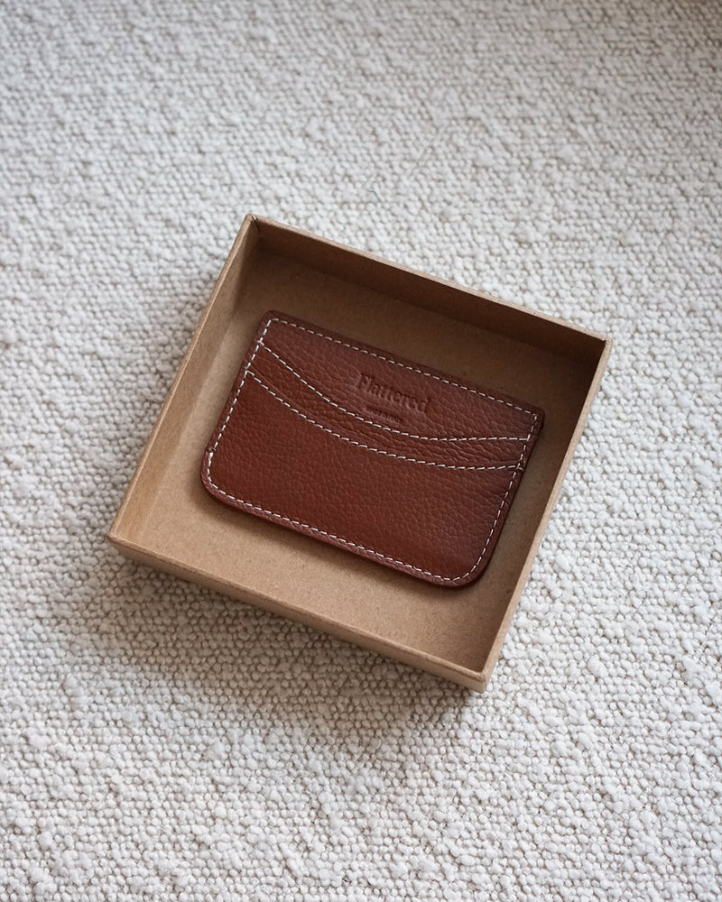 Flattered Cognac Leather Cardholder