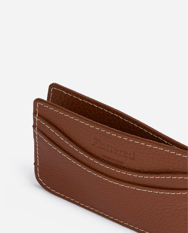 Flattered Cognac Leather Cardholder