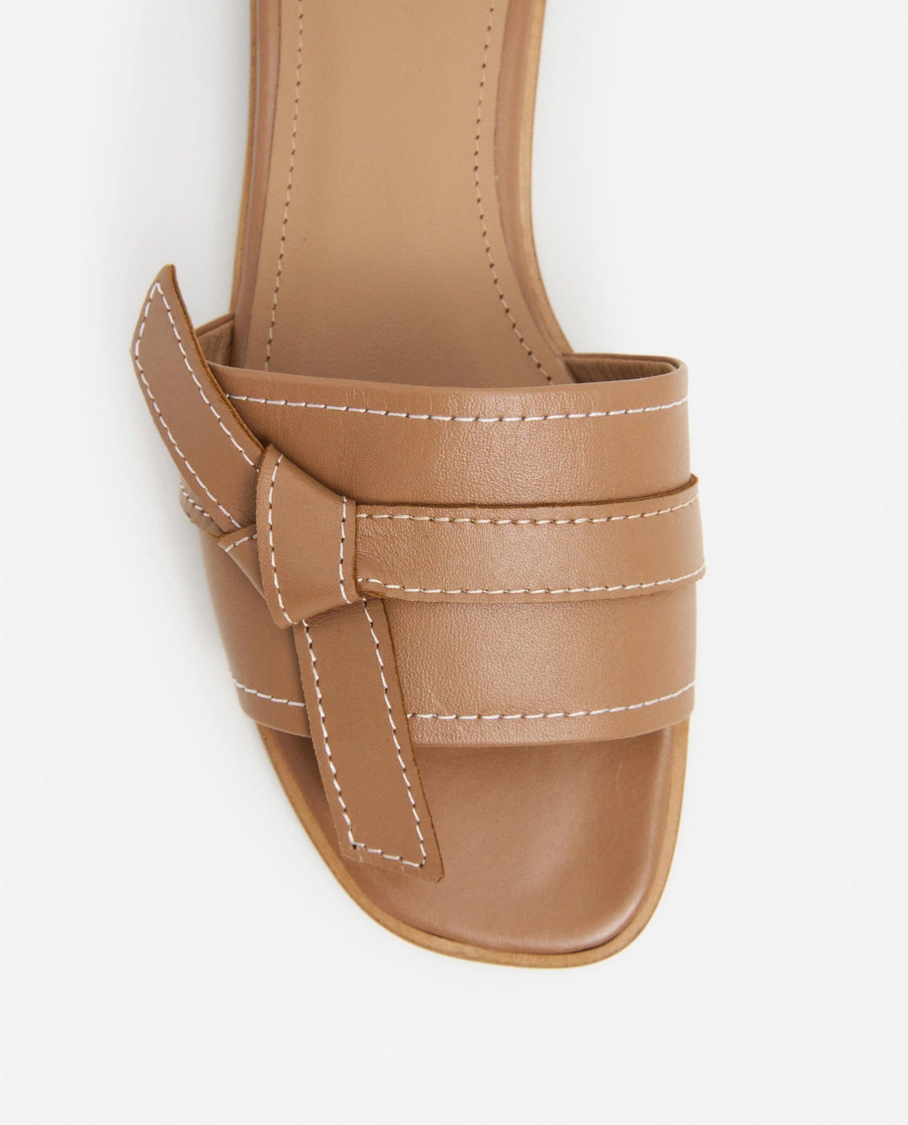 Flattered My Leather Sandal | Cognac