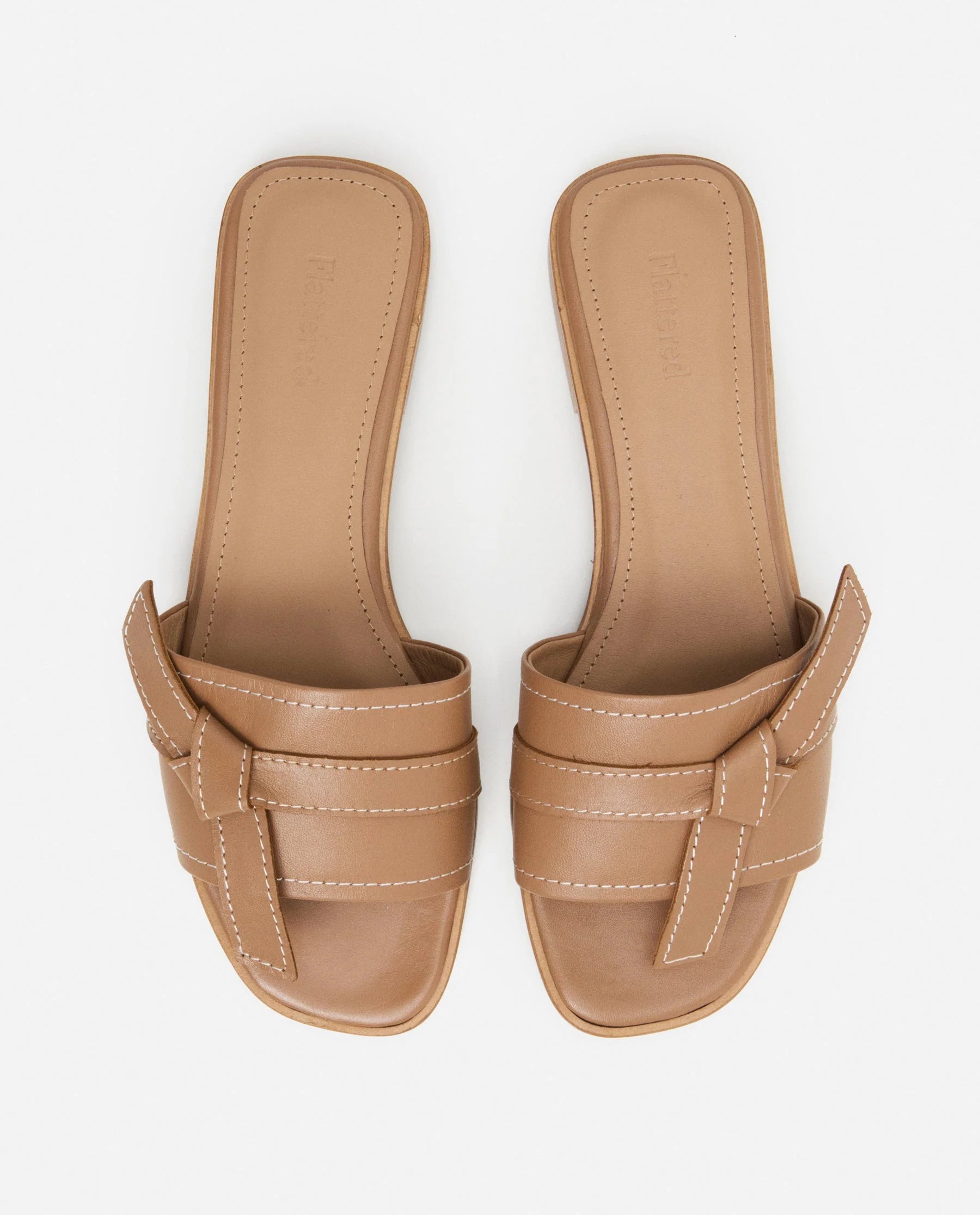 Flattered My Leather Sandal | Cognac