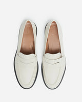 Flattered Sara Creme Leather Loafer