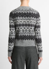 Vince Italian Knit Fair Isle Cardigan