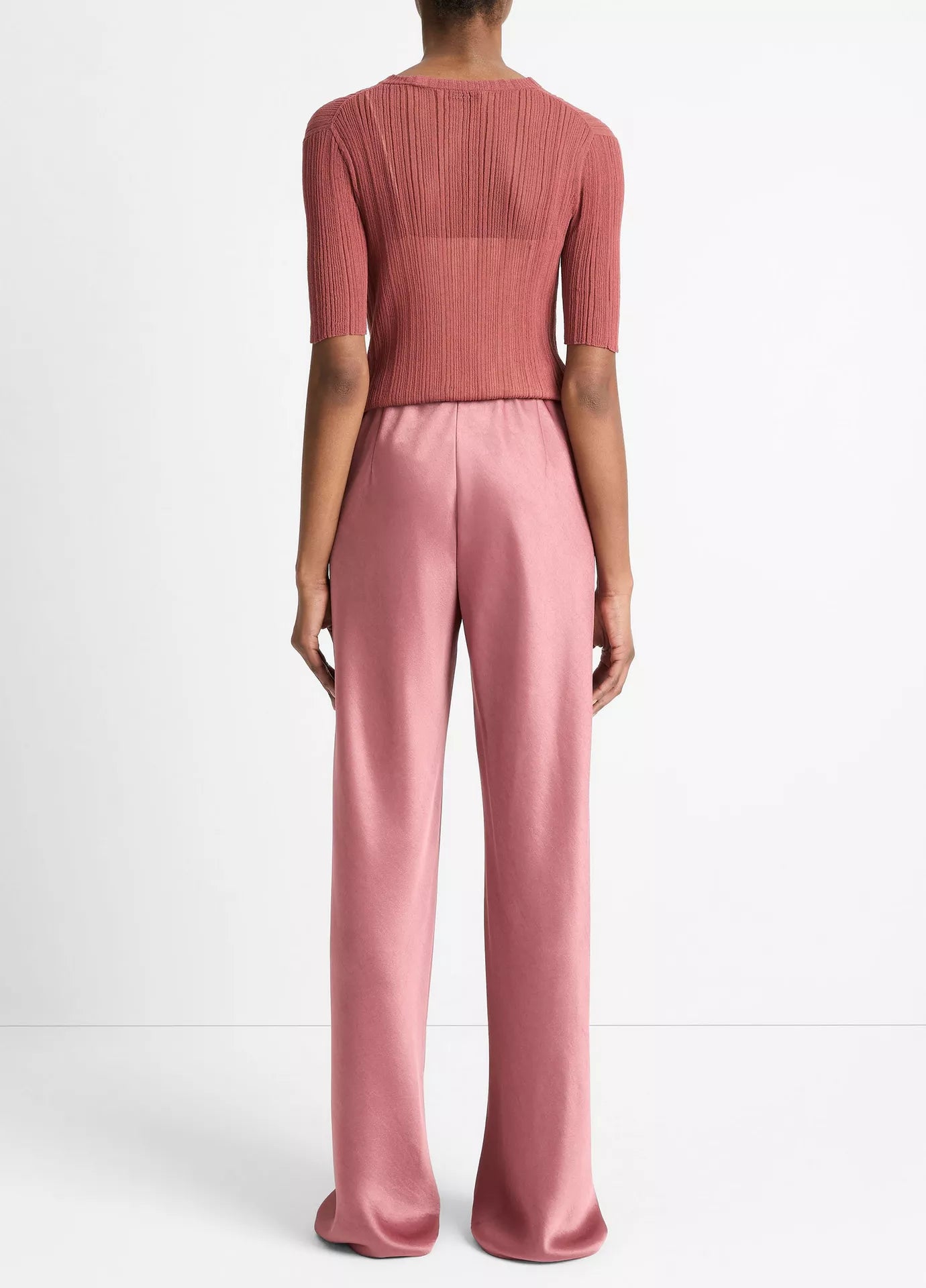 Vince Fluid Bias Pants RoseJam