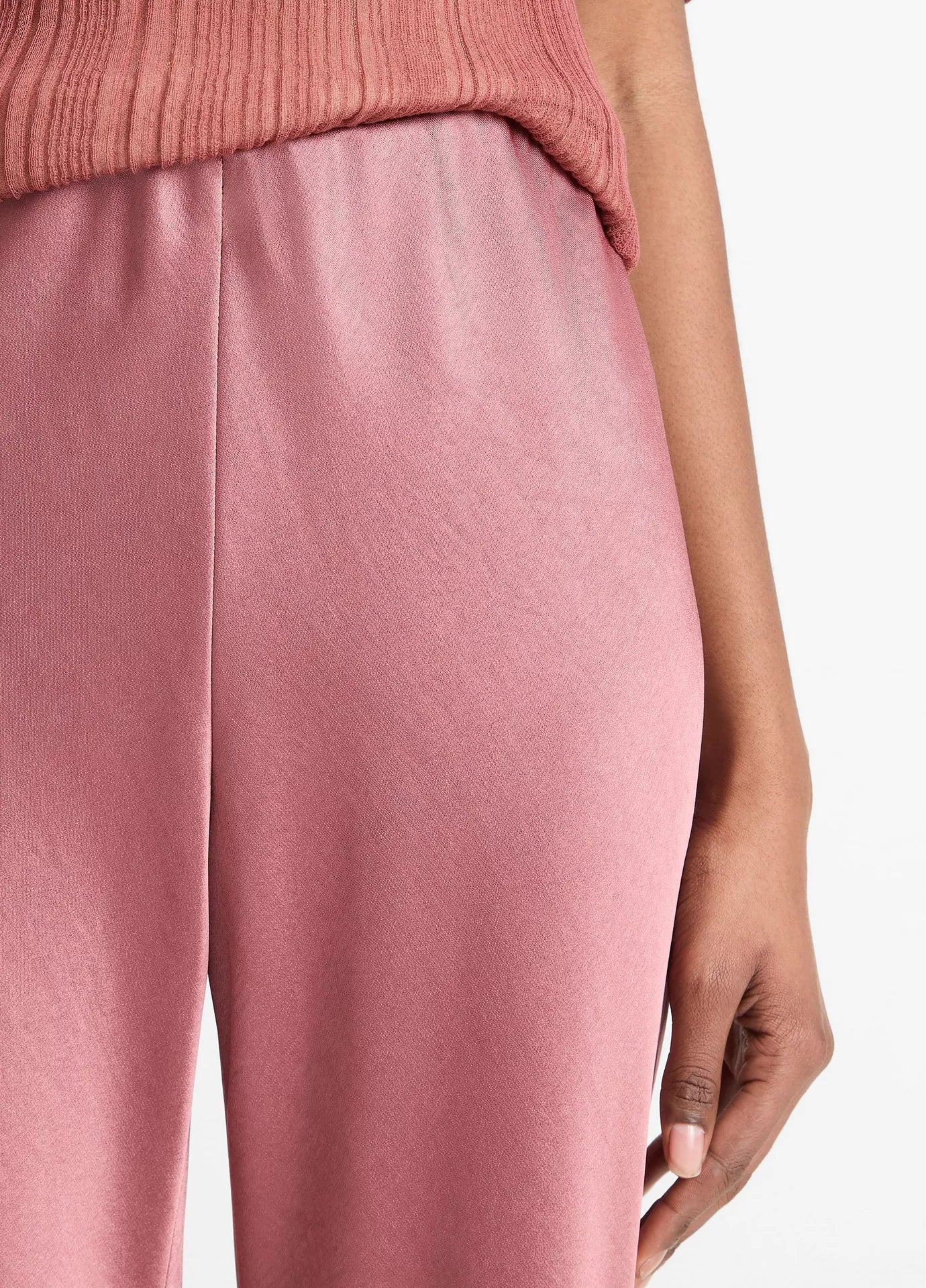 Vince Fluid Bias Pants RoseJam