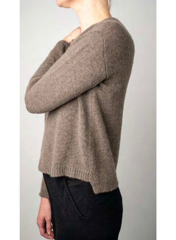 Private Premium Cashmere Crewneck Sweater Cafe Grey