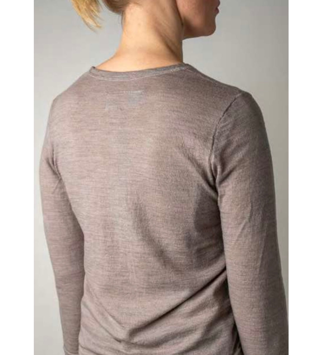 Private Fine Wool Knit Long Sleeve Top