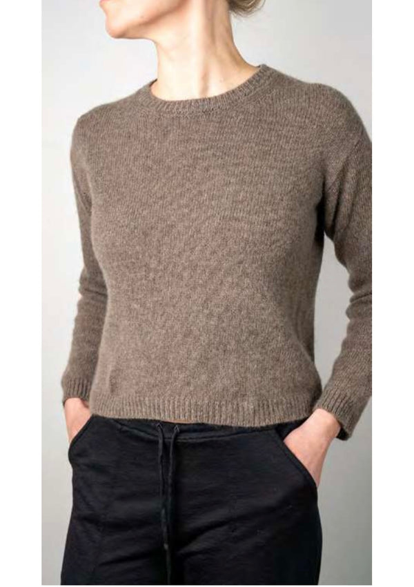 Private Premium Cashmere Crewneck Sweater Cafe Grey