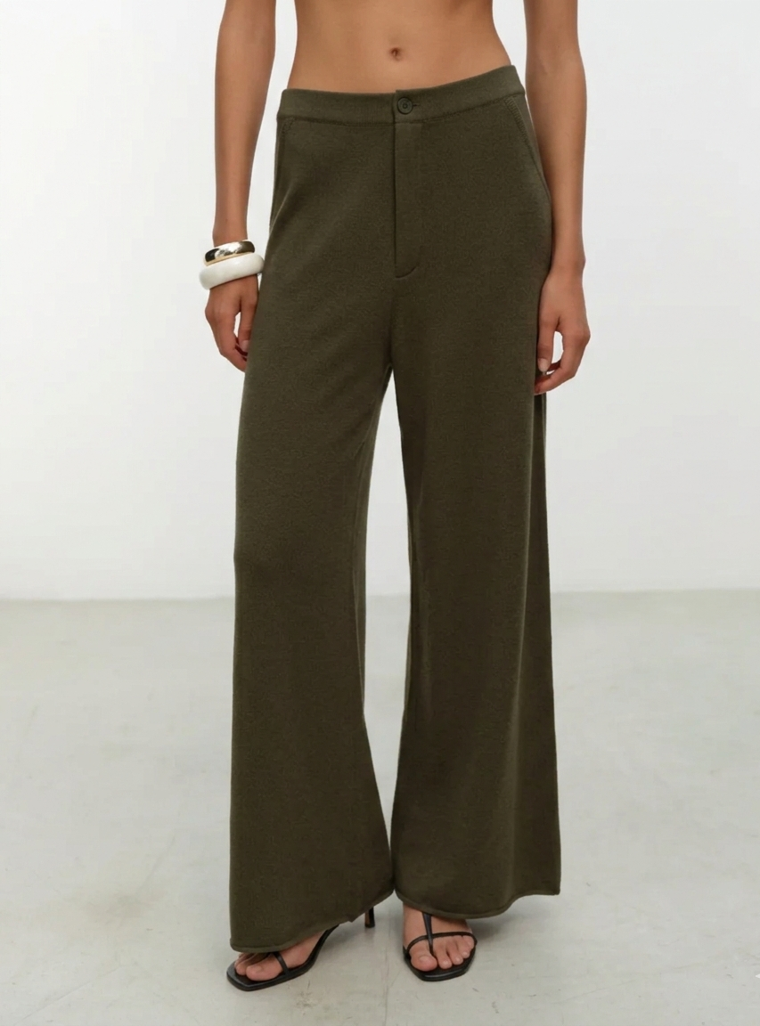 ELY ELY Linda Cashmere Pants | Ivy Green