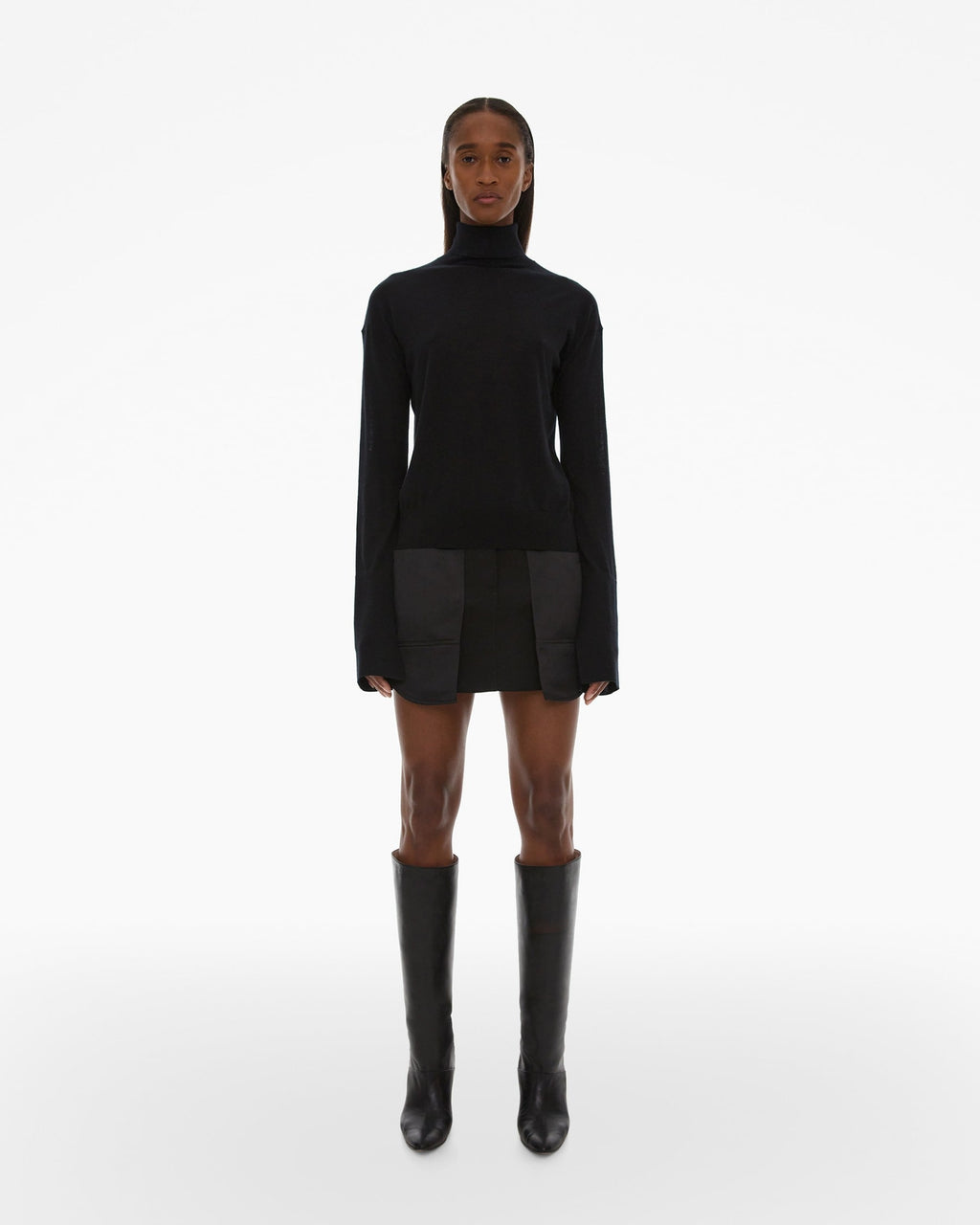 Helmut Lang Fine Black Cashmere Turtleneck – CLEMENTINE'S