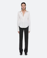 Helmut Lang White Stretch Cotton Shirt