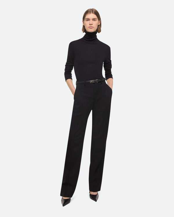 Helmut Lang Black Cotton Turtleneck