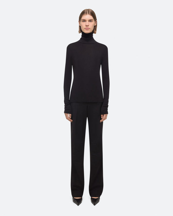 Helmut Lang Black Cotton Turtleneck