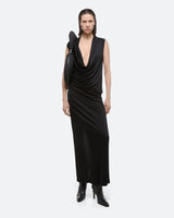 Helmut Lang Fluid Jersey Skirt Black