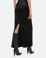 Helmut Lang Fluid Jersey Skirt Black