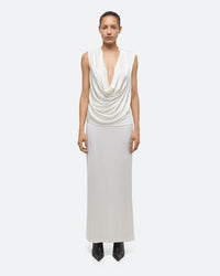 Helmut Lang Fluid Cowl Top Creme