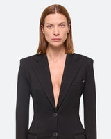 Helmut Lang Black Waisted Blazer